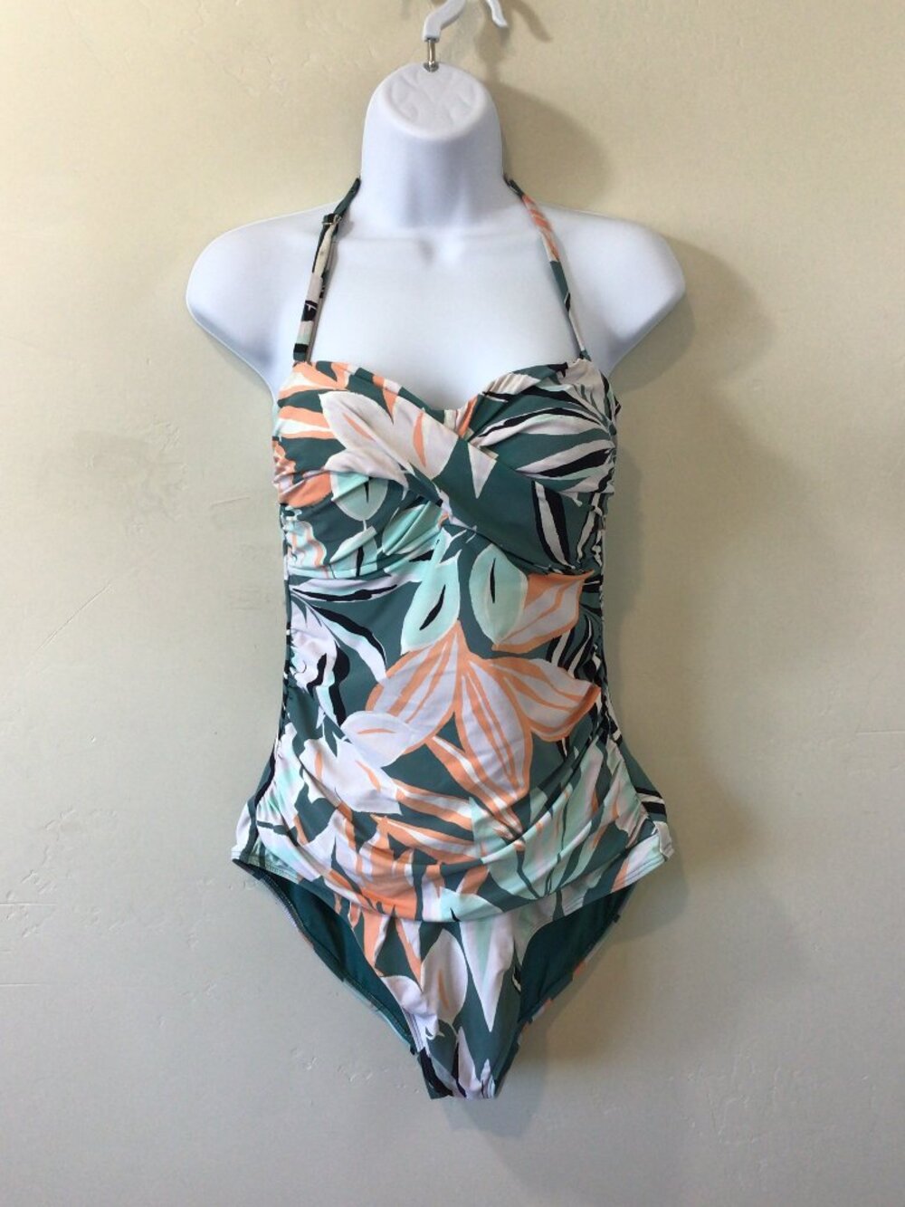 Anne Cole Floral Print SLimming One Piece Swim Suit